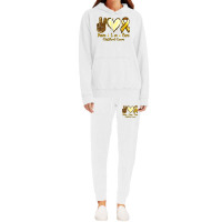 Peace Love Cure Bone Cancer Hoodie & Jogger Set | Artistshot