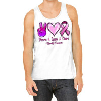 Peace Love Cure Breast Cancer Tank Top | Artistshot