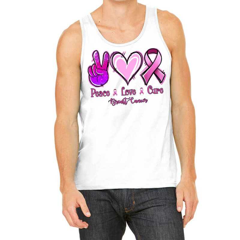 Peace Love Cure Breast Cancer Tank Top | Artistshot