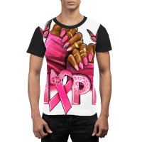 Hope Breast Cancer Nails Graphic T-shirt | Artistshot