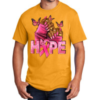 Hope Breast Cancer Nails Basic T-shirt | Artistshot