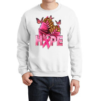 Hope Breast Cancer Nails Crewneck Sweatshirt | Artistshot