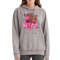 Hope Breast Cancer Nails Vintage Hoodie | Artistshot