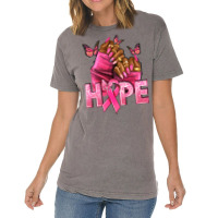 Hope Breast Cancer Nails Vintage T-shirt | Artistshot