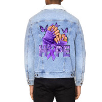 Hope All Cancers Nails Unisex Sherpa-lined Denim Jacket | Artistshot