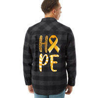 Finding The Cure Starts With Hope Childhood Cancer Flannel Shirt | Artistshot