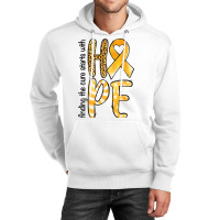 Finding The Cure Starts With Hope Childhood Cancer Unisex Hoodie | Artistshot