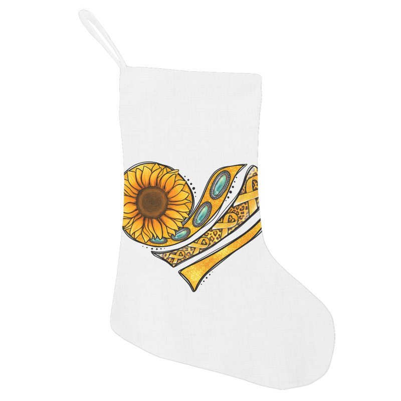 Childhood Cancer Awareness Heart Holiday Stocking | Artistshot