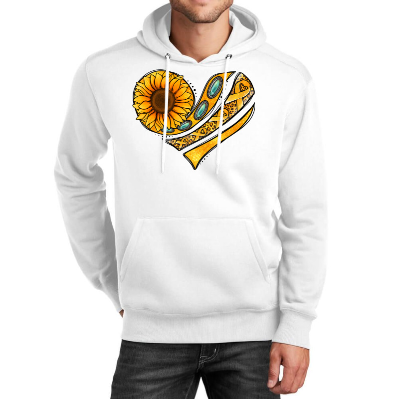 Childhood Cancer Awareness Heart Unisex Hoodie | Artistshot