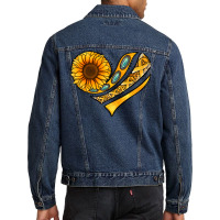 Childhood Cancer Awareness Heart Men Denim Jacket | Artistshot