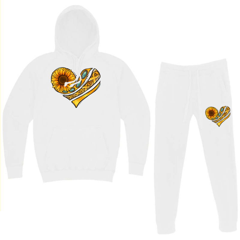 Childhood Cancer Awareness Heart Hoodie & Jogger Set | Artistshot