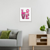 Breast Cancer Love Metal Print Vertical | Artistshot