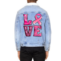 Breast Cancer Love Unisex Sherpa-lined Denim Jacket | Artistshot