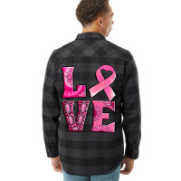 Breast Cancer Love Flannel Shirt | Artistshot