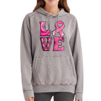 Breast Cancer Love Vintage Hoodie | Artistshot