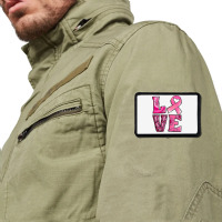 Breast Cancer Love Rectangle Patch | Artistshot