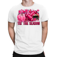 Tis' The Season Football Breast Cancer T-shirt | Artistshot