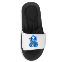 Blue Ribbon With Boxing Gloves Slide Sandal | Artistshot