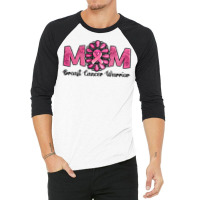 Breast Cancer Warrior Mom 3/4 Sleeve Shirt | Artistshot