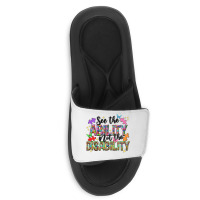 See The Ability Not The Disability Slide Sandal | Artistshot