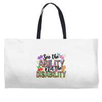 See The Ability Not The Disability Weekender Totes | Artistshot