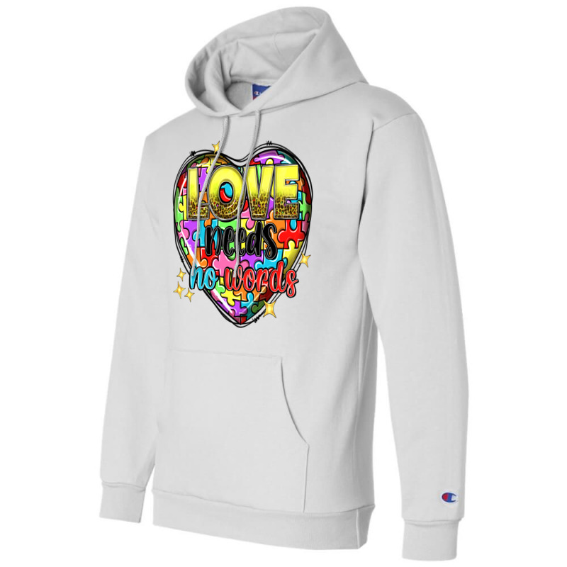 Love Needs No Words Champion Hoodie | Artistshot