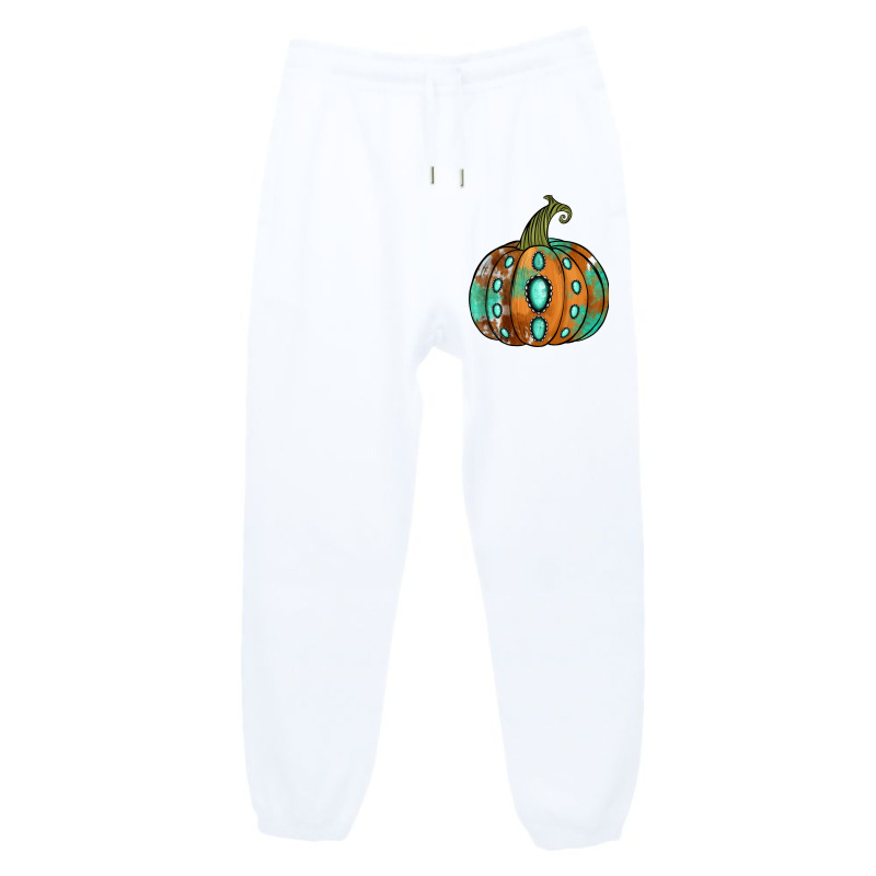 Western Cowhide Turquoise Pumpkin Urban Sweatpant | Artistshot