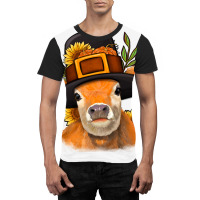 Thanksgiving Cow Graphic T-shirt | Artistshot