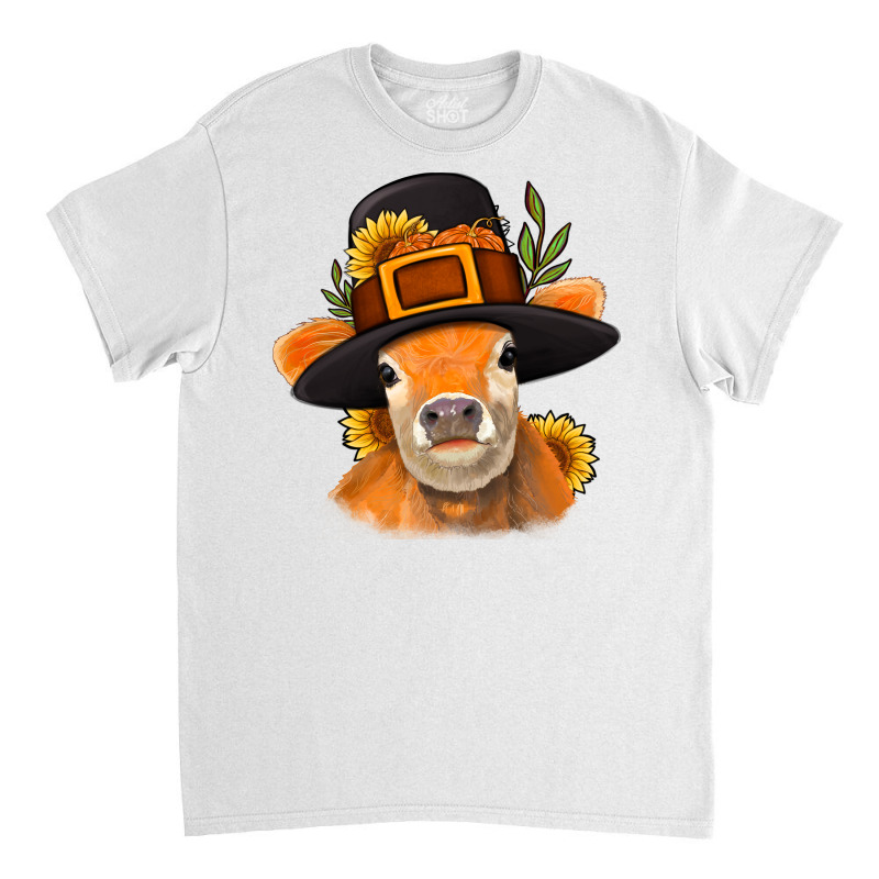 Thanksgiving Cow Classic T-shirt | Artistshot