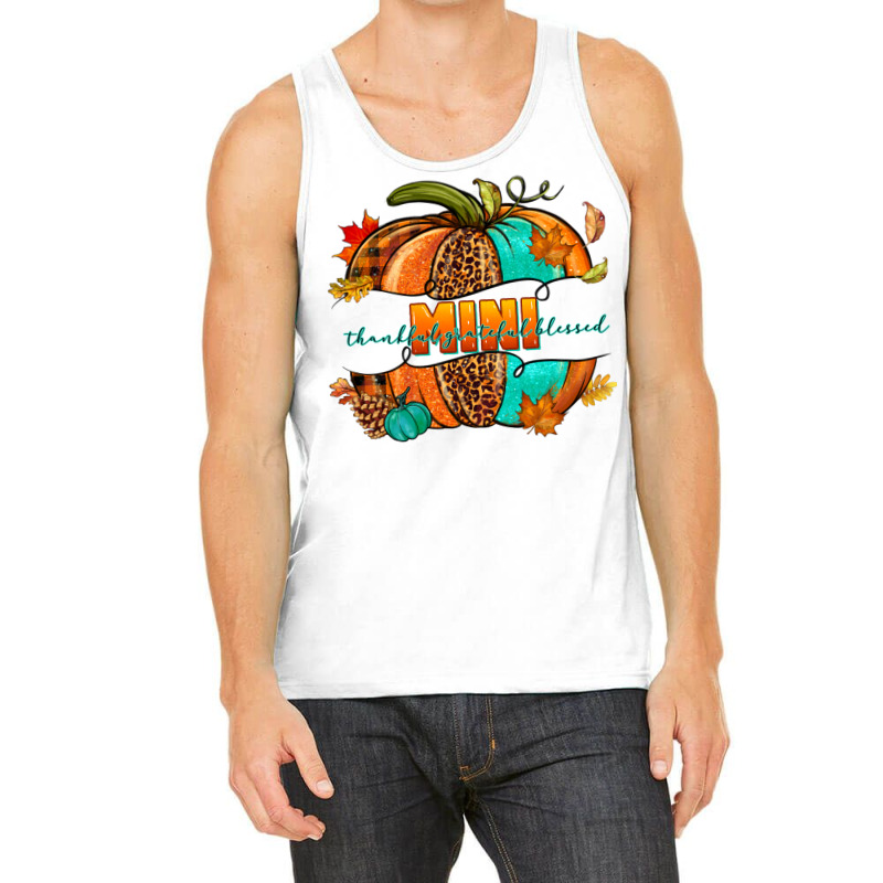 Thankful Grateful Blessed Mini Pumpkin Tank Top | Artistshot