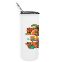 Thankful Grateful Blessed Mama Pumpkin Skinny Tumbler | Artistshot