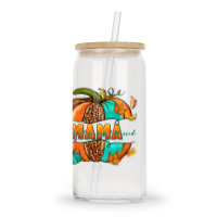 Thankful Grateful Blessed Mama Pumpkin Glass Tumbler | Artistshot