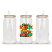 Thankful Grateful Blessed Mama Pumpkin Glass Tumbler | Artistshot