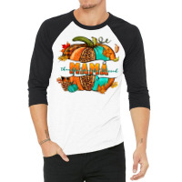 Thankful Grateful Blessed Mama Pumpkin 3/4 Sleeve Shirt | Artistshot