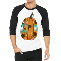 Serape Sunflower Pumpkin 3/4 Sleeve Shirt | Artistshot