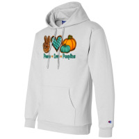 Peace Love Pumpkins Champion Hoodie | Artistshot