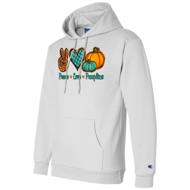 Peace Love Pumpkins Champion Hoodie | Artistshot