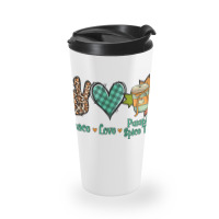 Peace Love Pumpkin Spice Latte Travel Mug | Artistshot