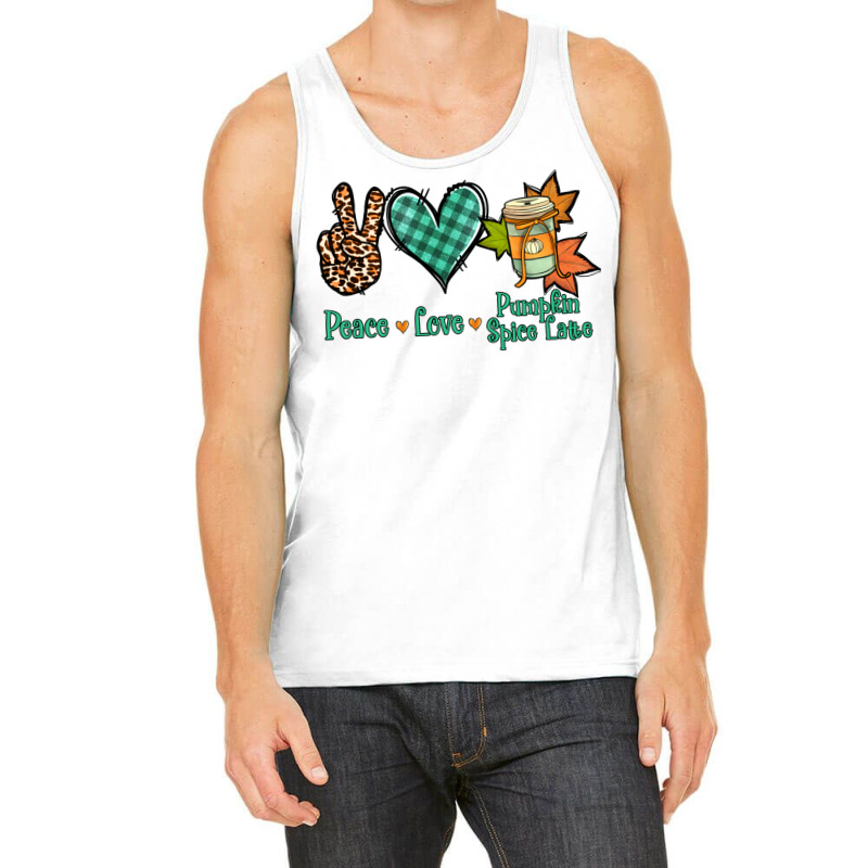 Peace Love Pumpkin Spice Latte Tank Top | Artistshot