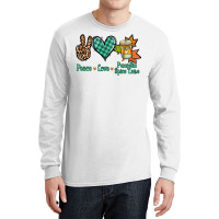 Peace Love Pumpkin Spice Latte Long Sleeve Shirts | Artistshot