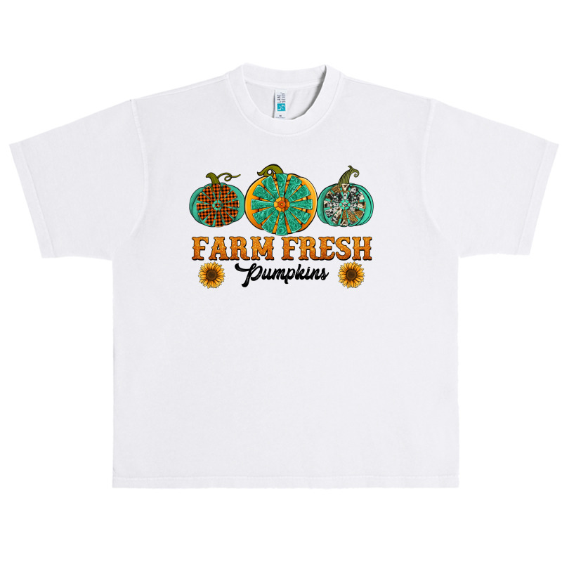 Orange Glitter Pumpkin Urban Heavy T-shirt | Artistshot