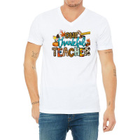 One Thankful Teacher V-neck Tee | Artistshot