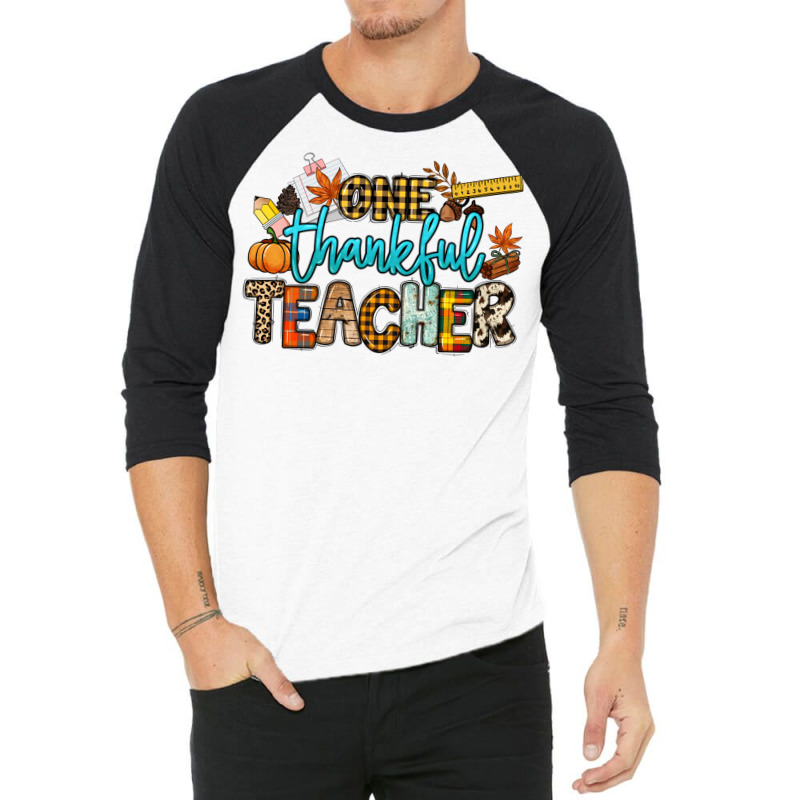 One Thankful Teacher 3/4 Sleeve Shirt | Artistshot