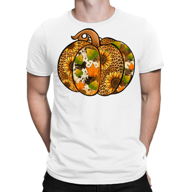 Leopard Cowhide Sunflower Pumpkin T-shirt | Artistshot