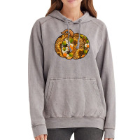 Leopard Cowhide Sunflower Pumpkin Vintage Hoodie | Artistshot