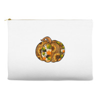 Leopard Cowhide Sunflower Pumpkin Accessory Pouches | Artistshot