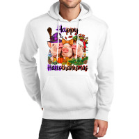 Happy Hallothanksmas Pigs Unisex Hoodie | Artistshot