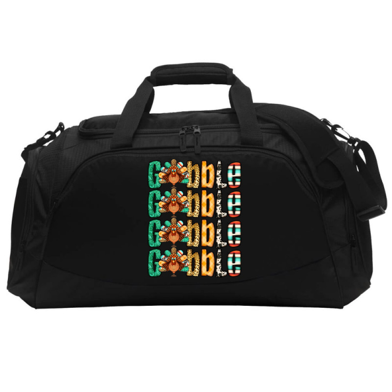 Gobble Till You Wobble Thanksgiving Turkey Active Duffel | Artistshot