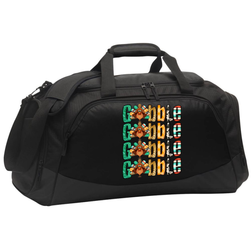 Gobble Till You Wobble Thanksgiving Turkey Active Duffel | Artistshot