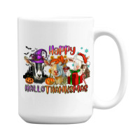 Happy Hallothanksmas Goats 15 Oz Coffee Mug | Artistshot